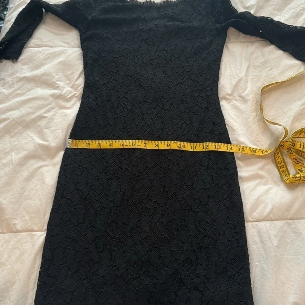 Diane Von Furstenberg black sexy classy dress